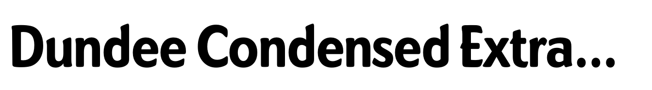Dundee Condensed ExtraBold